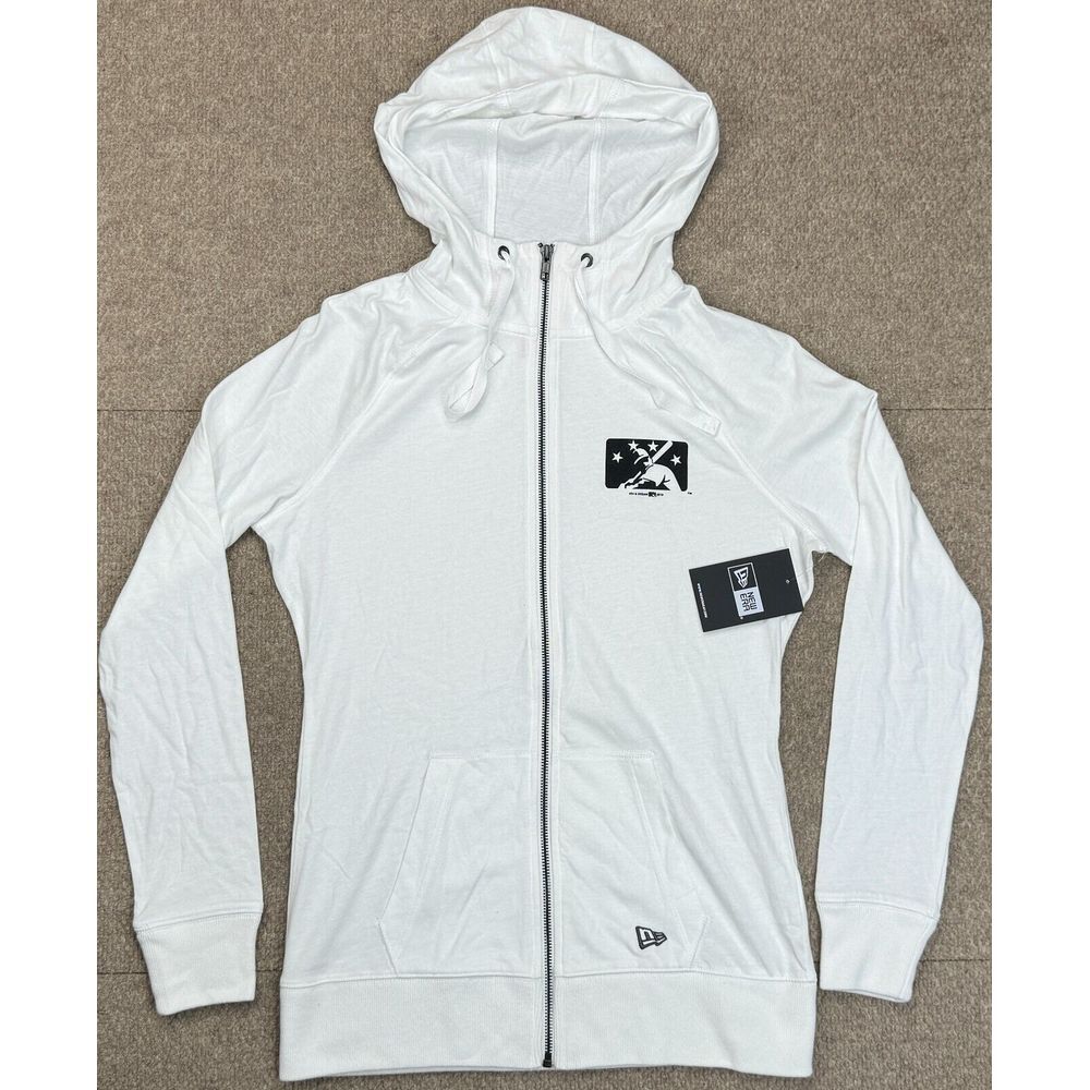 New Era MLB Minor League Baseball Women's Full Zip Long Sleeve Hoodie Size Small